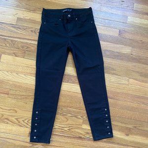 Karen Millen Black High-Rise Skinny Jeans